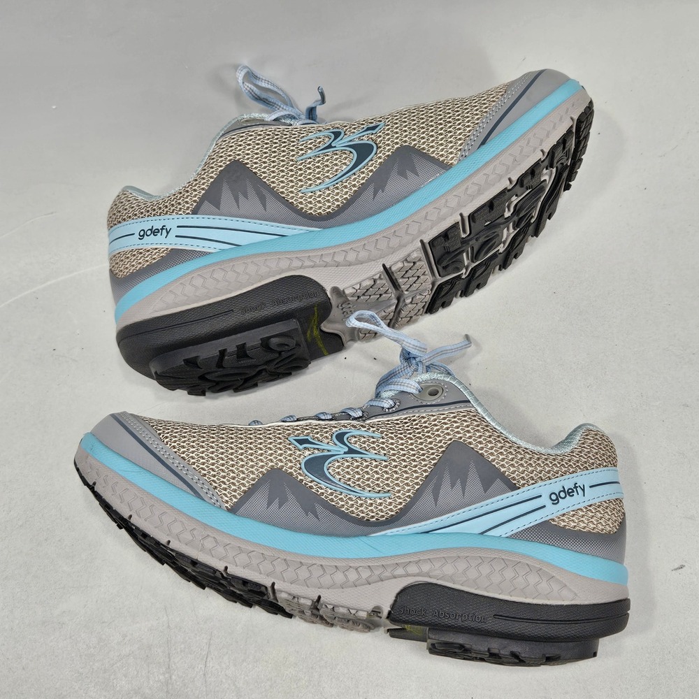 Gravity Defyer G-Defy Ion Women 9 Grey Blue TB9024FGU-M VersoShock Walking Shoes - Picture 3 of 14